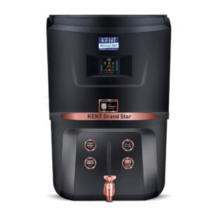 (October Special Offer) KENT Grand Star Copper Black | RO+UV+UF+TDS Control+Alkaline+Copper+UV in Tank